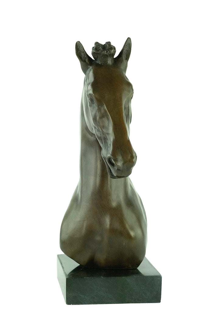 Bronze Horse Head Sculpture Animal Art Figurine Horse Lovers Gift Horse Head Statue Bronze Horse Decoration Horse Art Statue Bronze Horse
