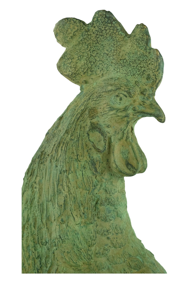 Bronze Rooster Sculpture Animal Art Figurine Outdoor Animal Statue Bronze Rooster Statue Farm Animal Sculpture Bronze Garden Sculpture Art