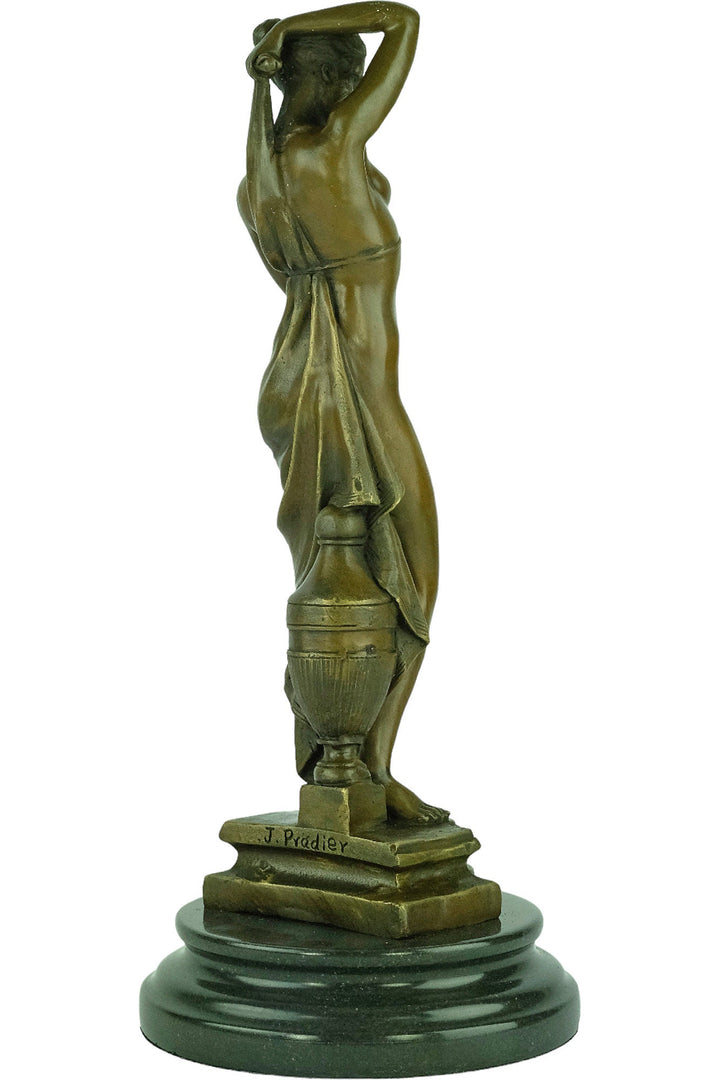 Bronze Sculpture of a Bathing Female Bronze Phryne Statue Greek Goddess Bronze Figurine Classic Bronze Sculpture Greek Mythology Art