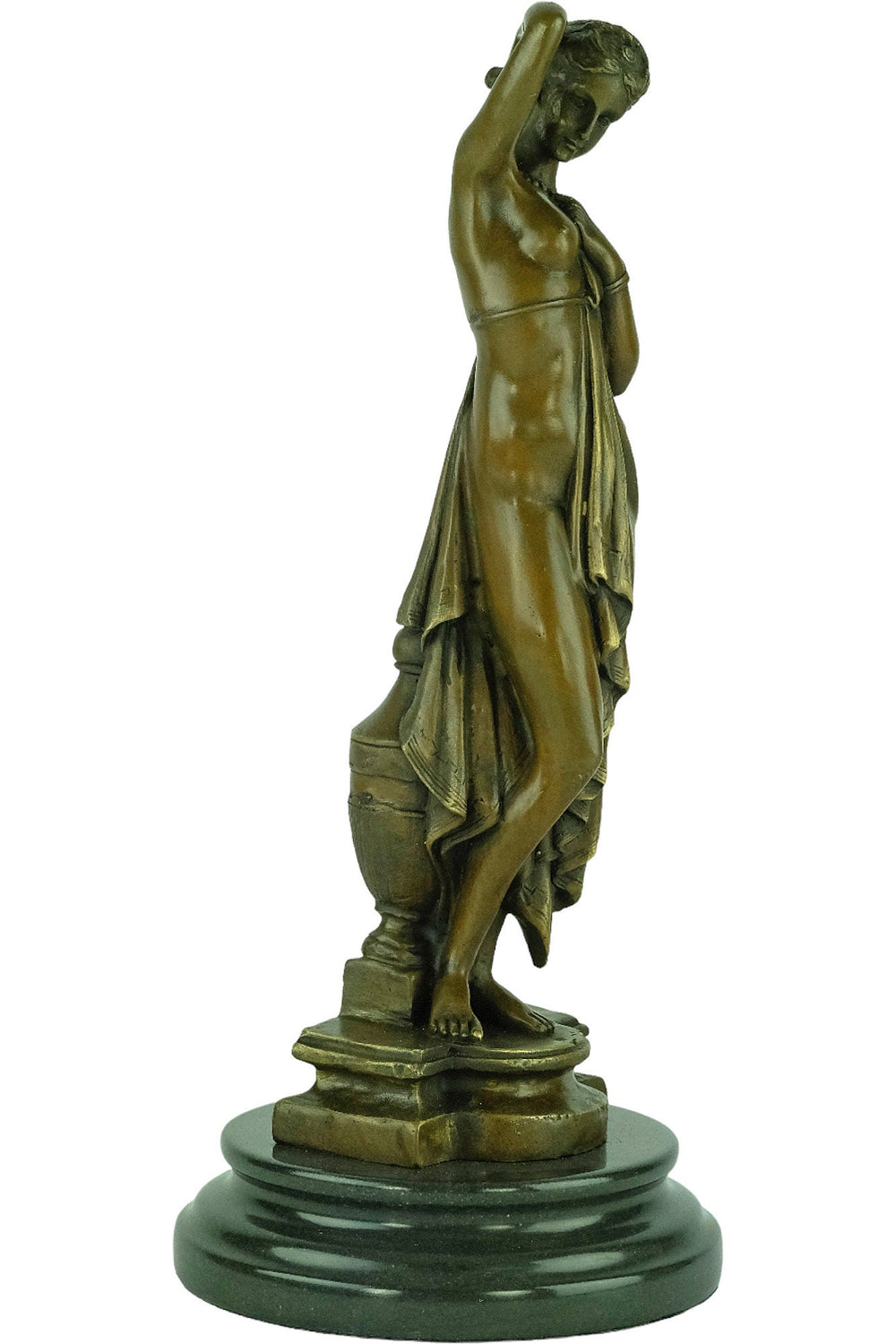 Bronze Sculpture of a Bathing Female Bronze Phryne Statue Greek Goddess Bronze Figurine Classic Bronze Sculpture Greek Mythology Art