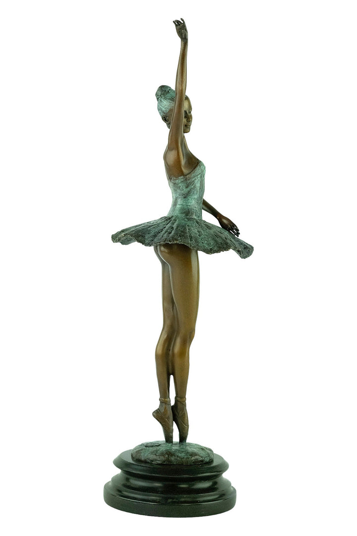 Bronze Ballerina Sculpture Graceful Ballet Dancer Statue Bronze Milo Sculpture Ballet Lovers Gift Dancing Female Sculpture Modern Art Statue