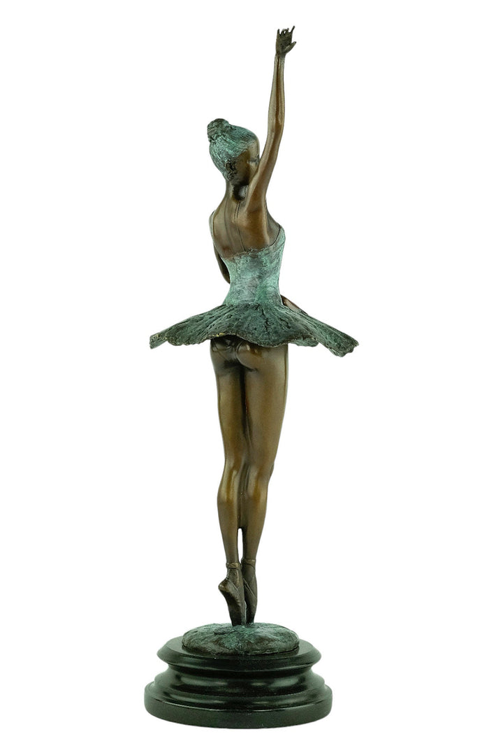 Bronze Ballerina Sculpture Graceful Ballet Dancer Statue Bronze Milo Sculpture Ballet Lovers Gift Dancing Female Sculpture Modern Art Statue
