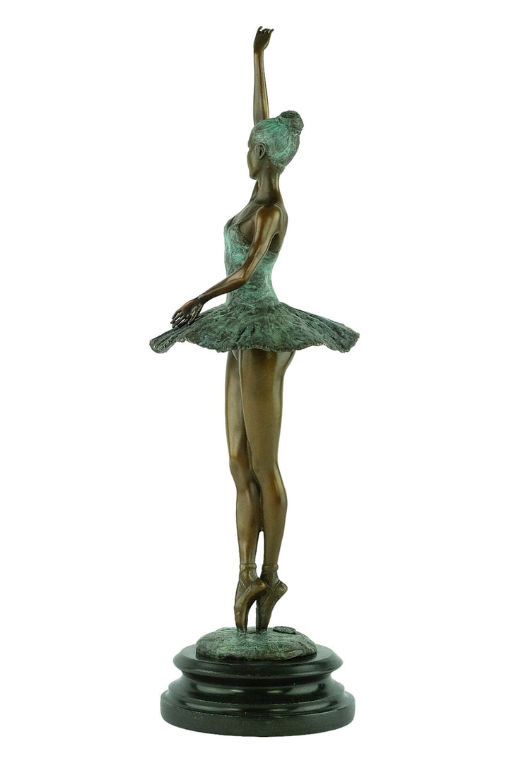 Bronze Ballerina Sculpture Graceful Ballet Dancer Statue Bronze Milo Sculpture Ballet Lovers Gift Dancing Female Sculpture Modern Art Statue