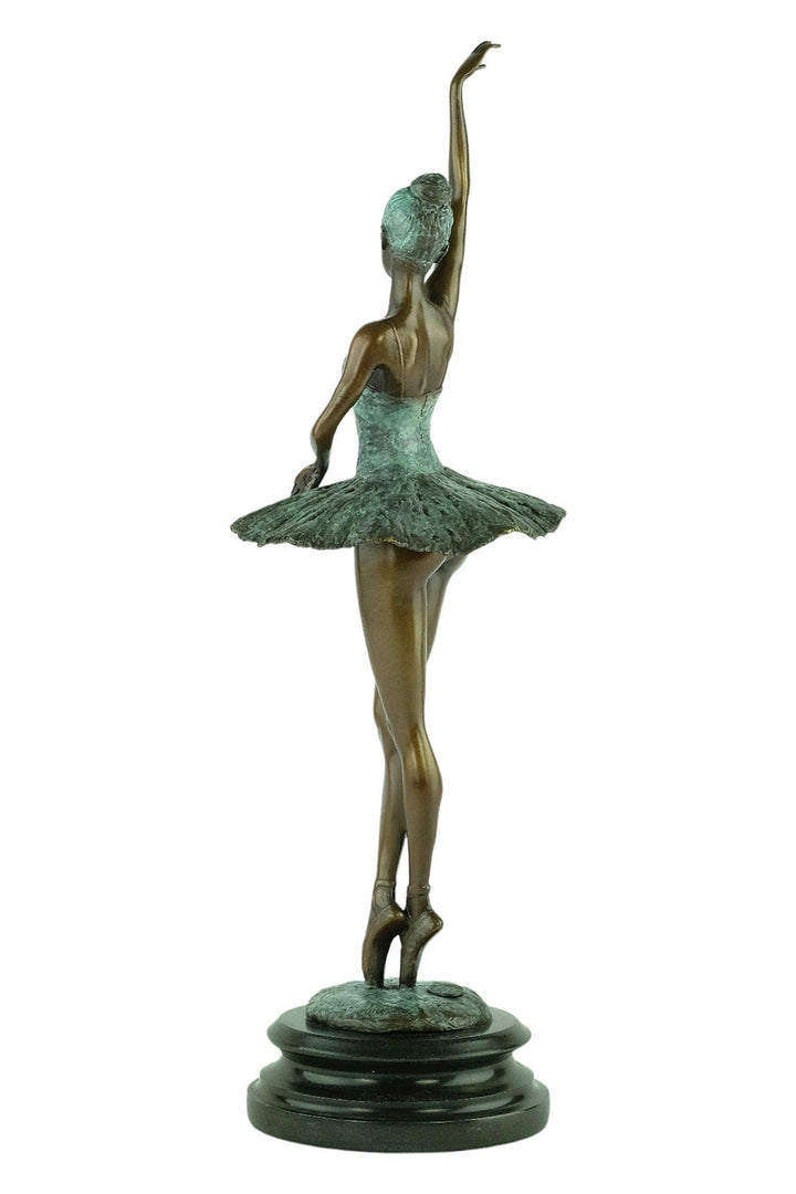 Bronze Ballerina Sculpture Graceful Ballet Dancer Statue Bronze Milo Sculpture Ballet Lovers Gift Dancing Female Sculpture Modern Art Statue