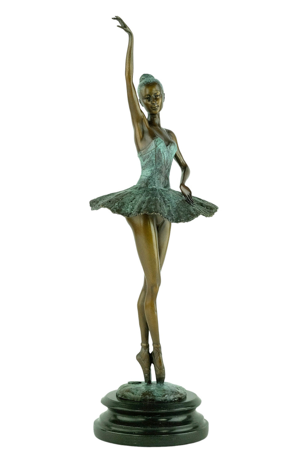 Bronze Ballerina Sculpture Graceful Ballet Dancer Statue Bronze Milo Sculpture Ballet Lovers Gift Dancing Female Sculpture Modern Art Statue