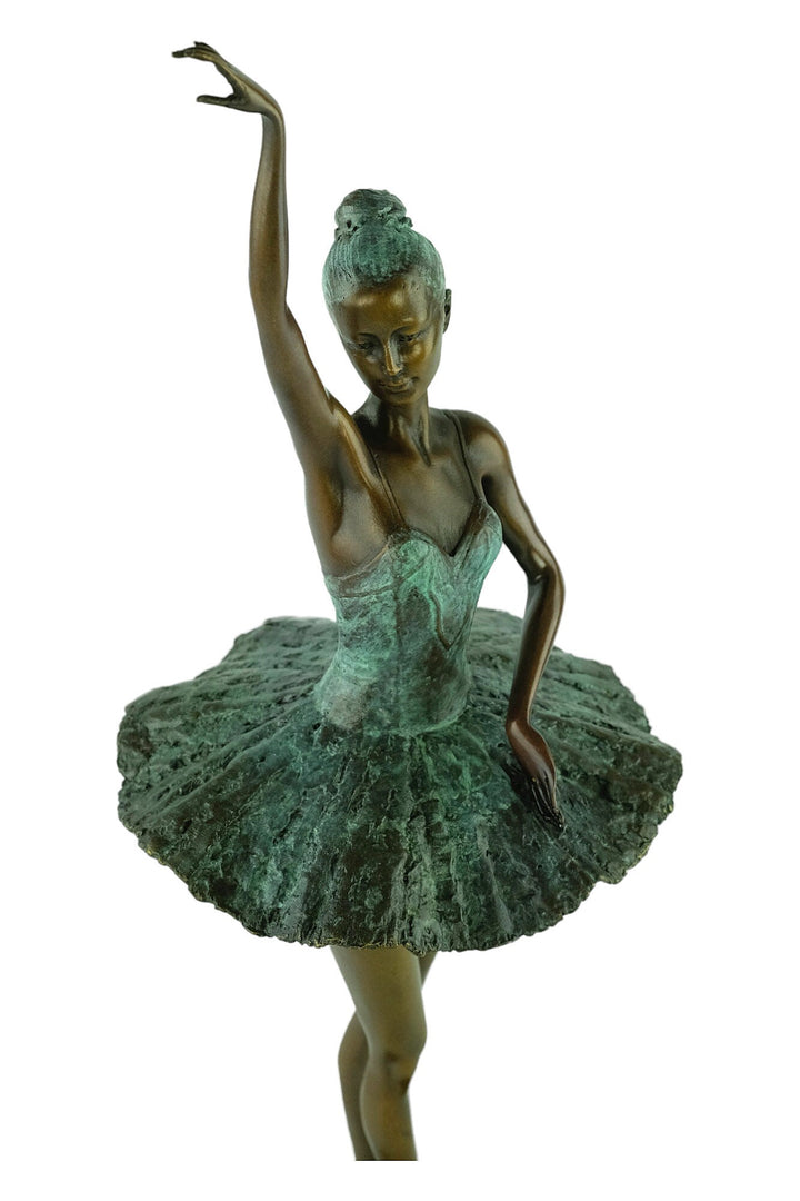 Bronze Ballerina Sculpture Graceful Ballet Dancer Statue Bronze Milo Sculpture Ballet Lovers Gift Dancing Female Sculpture Modern Art Statue