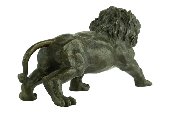 Bronze Roaring Lion Sculpture Bronze Wildlife Sculpture Bronze Lion Statue Walking Lion Sculpture Growling Lion Art Lion Decoration Valton