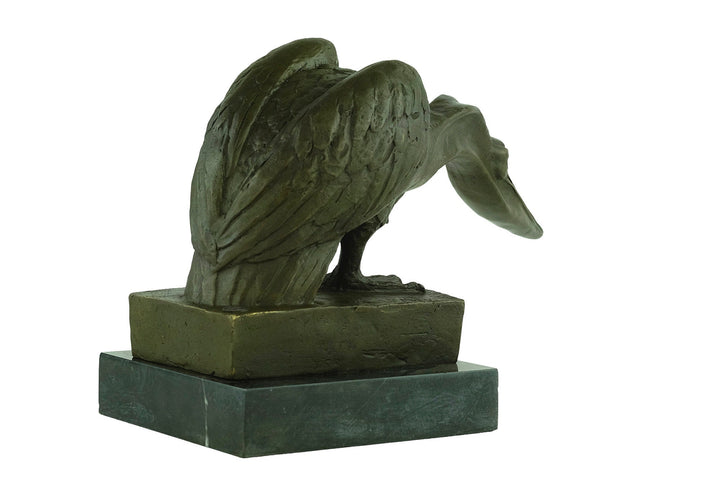 Bronze Pelican Sculpture signed Milo Animal Art Sculpture Pelican Decoration Bronze Pelican Statue Wildlife Sculpture Pelican Lovers Gift