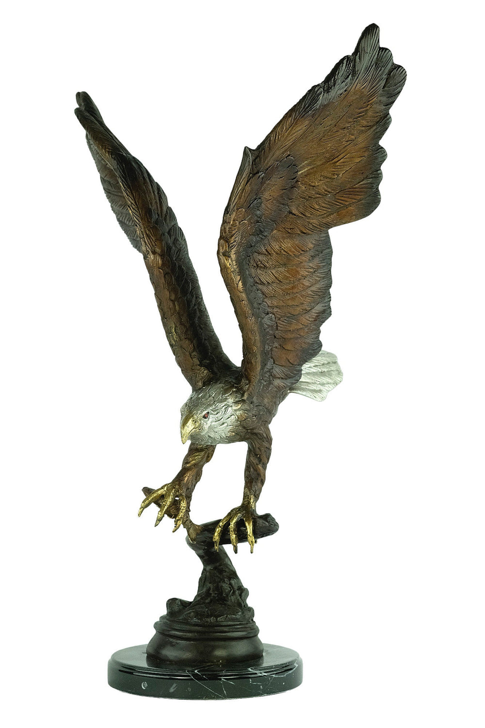 Bronze Sculpture of a Fishing Eagle Wildlife Sculpture Hunting Decoration Bronze Eagle Statue Eagle Lovers Gift American Eagle Sculpture