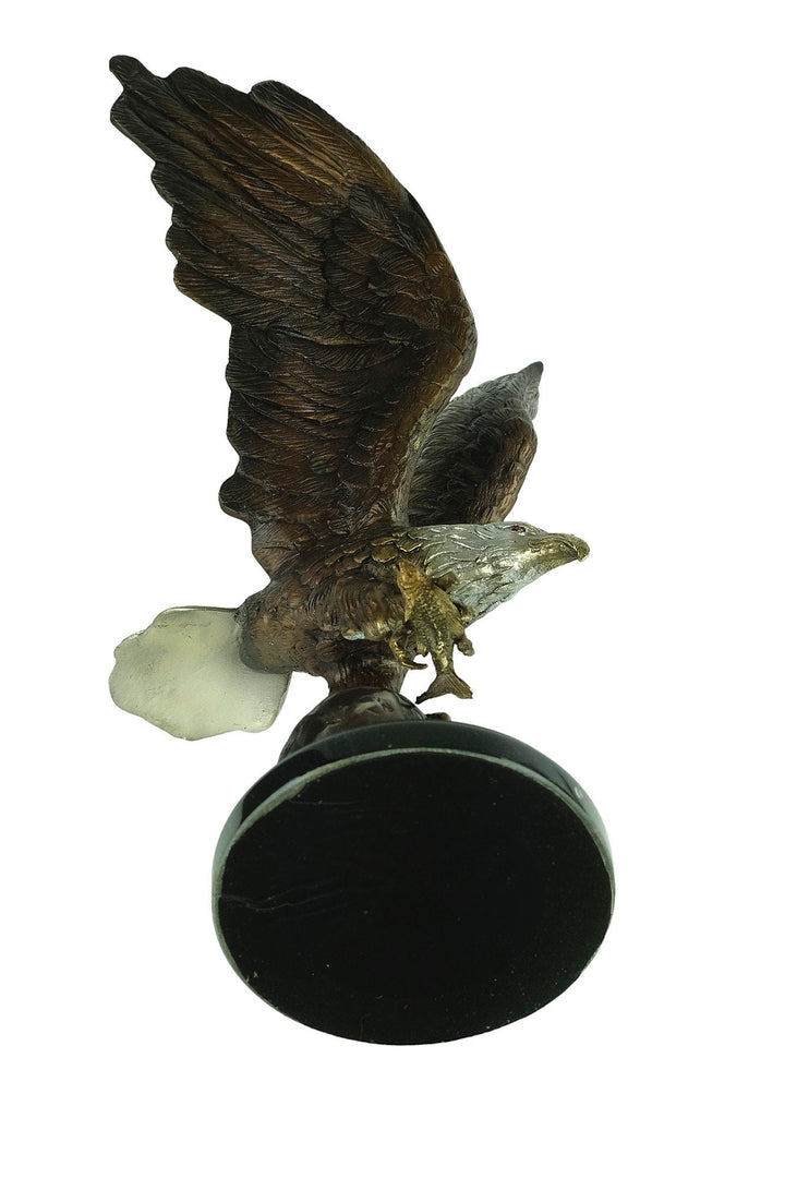 Bronze Sculpture of a Fishing Eagle Wildlife Sculpture Hunting Decoration Bronze Eagle Statue Eagle Lovers Gift American Eagle Sculpture