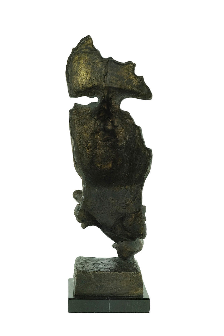 Bronze Sculpture of The Silent in the style of Salvador Dali Abstract Bronze Statue Bronze Statue of Face Salvador Dali Art Sculpture Modern