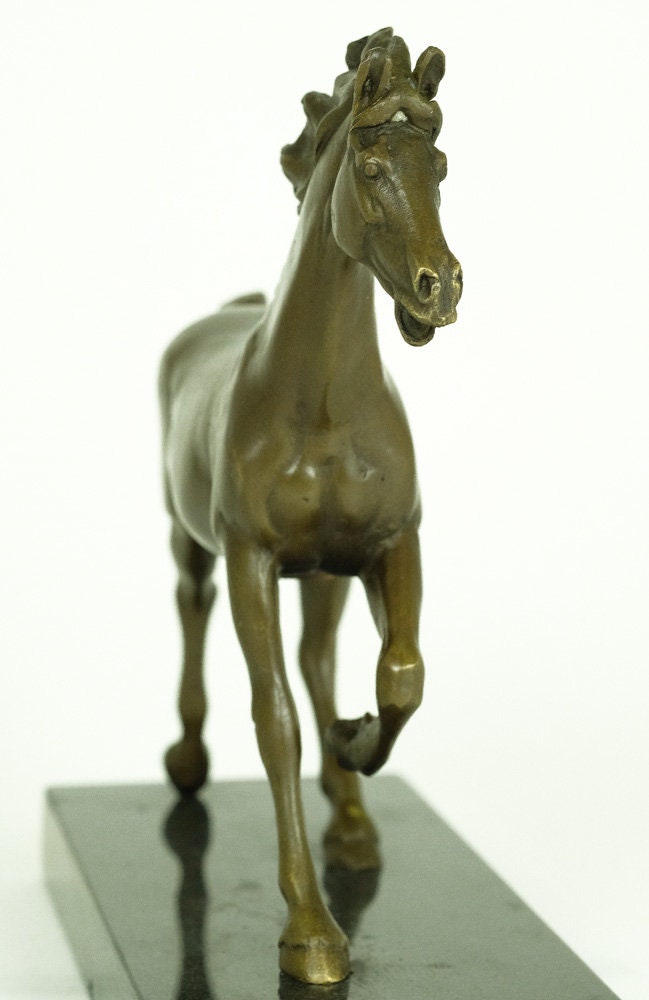 Bronze Sculpture of a Running Horse Animal Art Statue Horse Lovers Gift Bronze Horse Statue Horse Decoration Horse at Gallop Sculpture Art