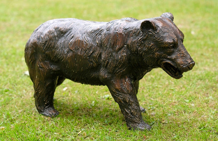 Bronze Grizzly Bear Sculpture Outdoor Sculpture Animal Art Statue Bronze Wildlife Sculpture Garden Animal Sculpture Bronze Bear Statue Art