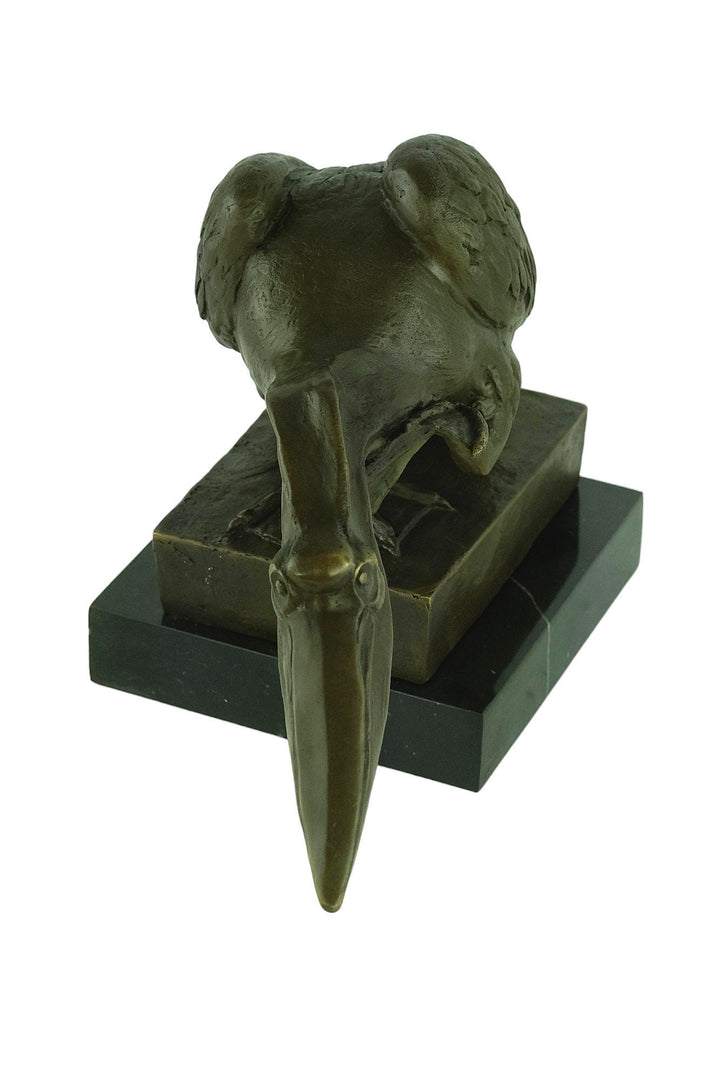 Bronze Pelican Sculpture signed Milo Animal Art Sculpture Pelican Decoration Bronze Pelican Statue Wildlife Sculpture Pelican Lovers Gift
