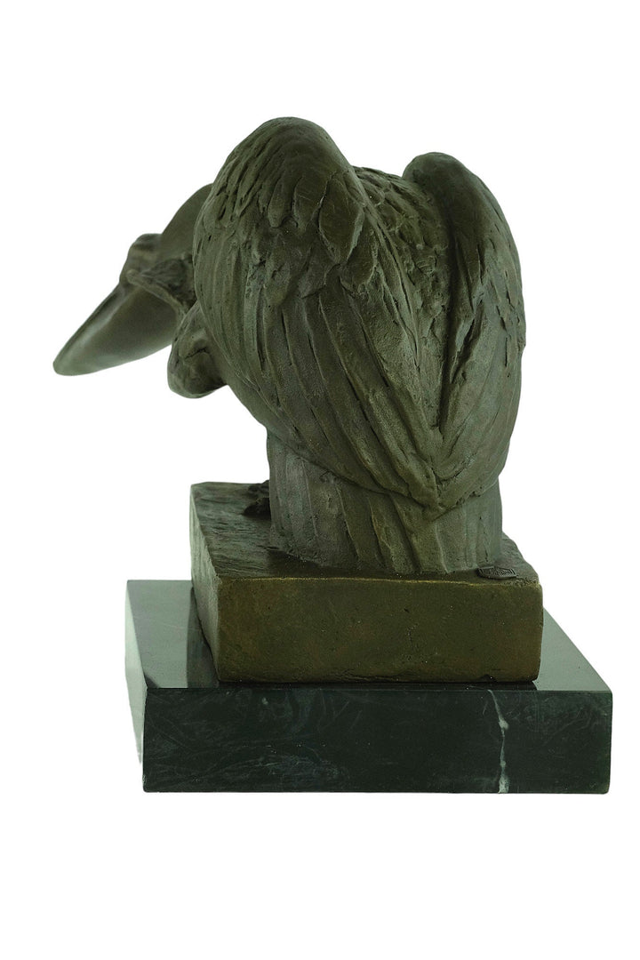 Bronze Pelican Sculpture signed Milo Animal Art Sculpture Pelican Decoration Bronze Pelican Statue Wildlife Sculpture Pelican Lovers Gift