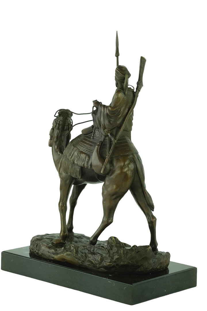 Bronze Dromedary with Soldier Sculpture Arabian Soldier Statue Agathon Leonard Bronze Art Nouveau Sculpture Arabian Art Statue Animal Art