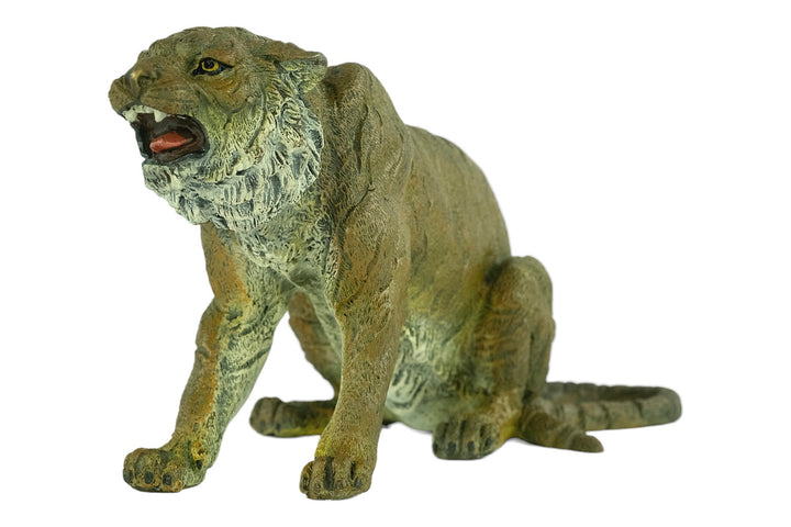 Cold Painted Bronze Tiger Sculpture in Vienna Bronze Style Bronze Tiger Statue Viennese Bronze Animal Figurine Animal Art Statue Art Nouveau