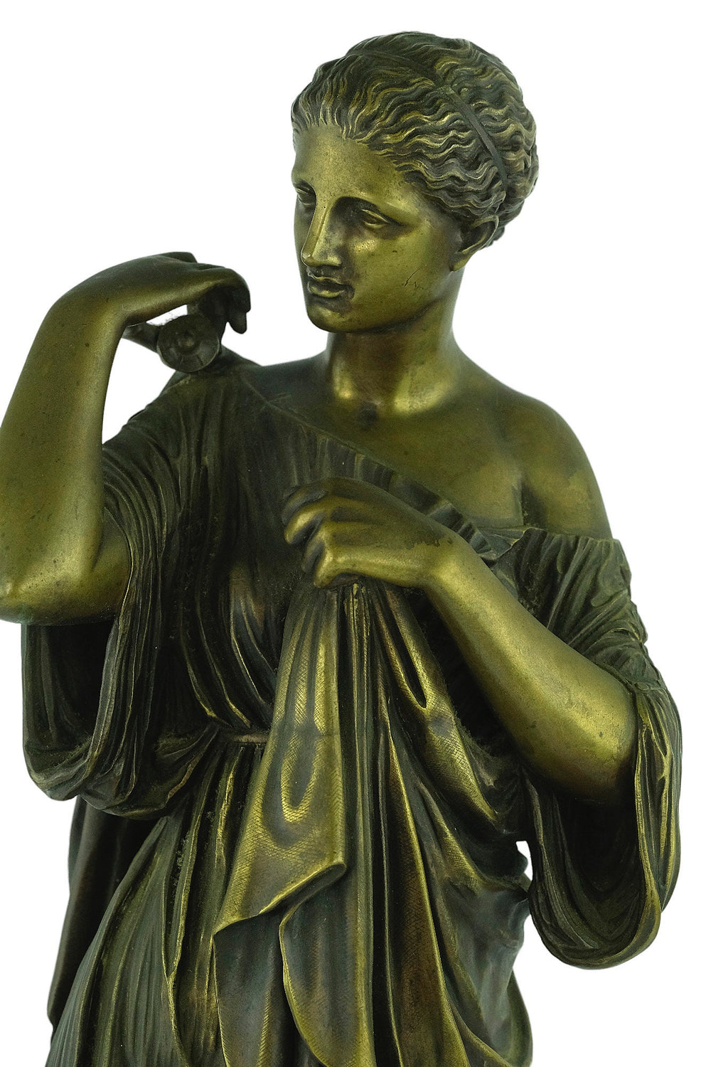 Antique Bronze Sculpture of Diana of Gabii Roman Mythology Statue Bronze Diana Sculpture Artemis Statue Diana of Gabies Sculpture Antique