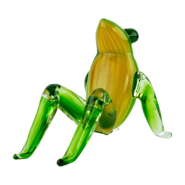 Glass Frog Sculpture in Murano Style Sitting Frog Figurine Frog Lovers Gift Design Frog Statue Glass Frog Statue Frog Decoration Frog Art