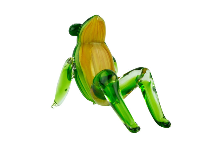 Glass Frog Sculpture in Murano Style Sitting Frog Figurine Frog Lovers Gift Design Frog Statue Glass Frog Statue Frog Decoration Frog Art