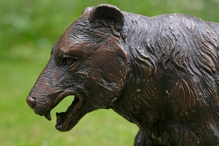 Bronze Grizzly Bear Sculpture Outdoor Sculpture Animal Art Statue Bronze Wildlife Sculpture Garden Animal Sculpture Bronze Bear Statue Art