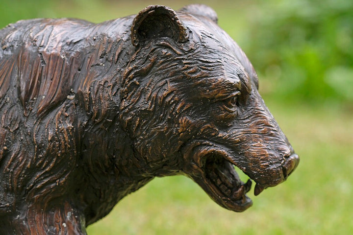 Bronze Grizzly Bear Sculpture Outdoor Sculpture Animal Art Statue Bronze Wildlife Sculpture Garden Animal Sculpture Bronze Bear Statue Art