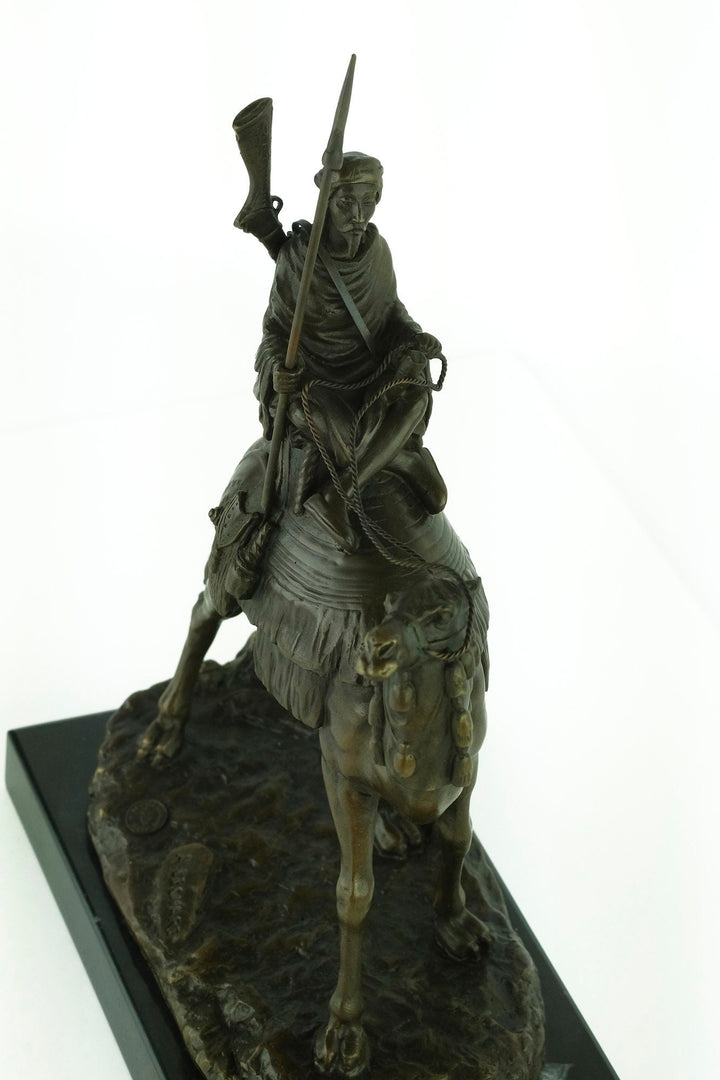 Bronze Dromedary with Soldier Sculpture Arabian Soldier Statue Agathon Leonard Bronze Art Nouveau Sculpture Arabian Art Statue Animal Art