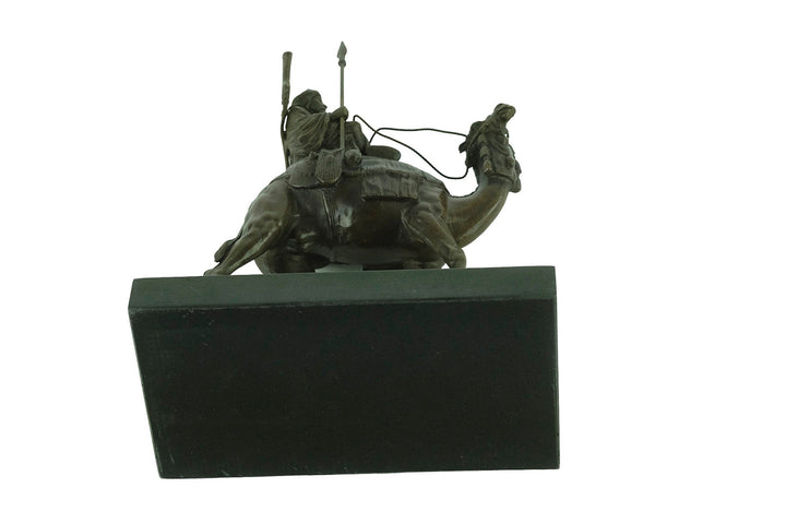 Bronze Dromedary with Soldier Sculpture Arabian Soldier Statue Agathon Leonard Bronze Art Nouveau Sculpture Arabian Art Statue Animal Art