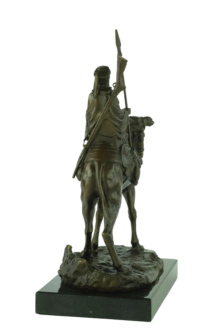 Bronze Dromedary with Soldier Sculpture Arabian Soldier Statue Agathon Leonard Bronze Art Nouveau Sculpture Arabian Art Statue Animal Art