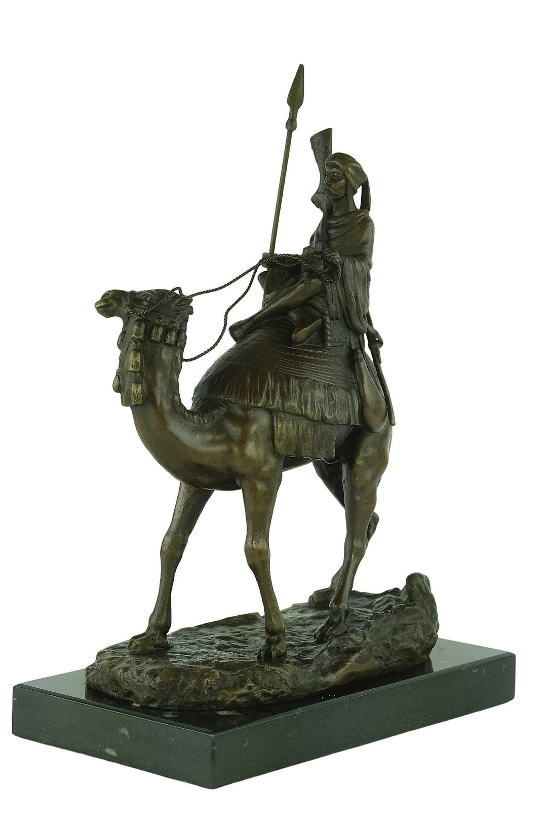 Bronze Dromedary with Soldier Sculpture Arabian Soldier Statue Agathon Leonard Bronze Art Nouveau Sculpture Arabian Art Statue Animal Art