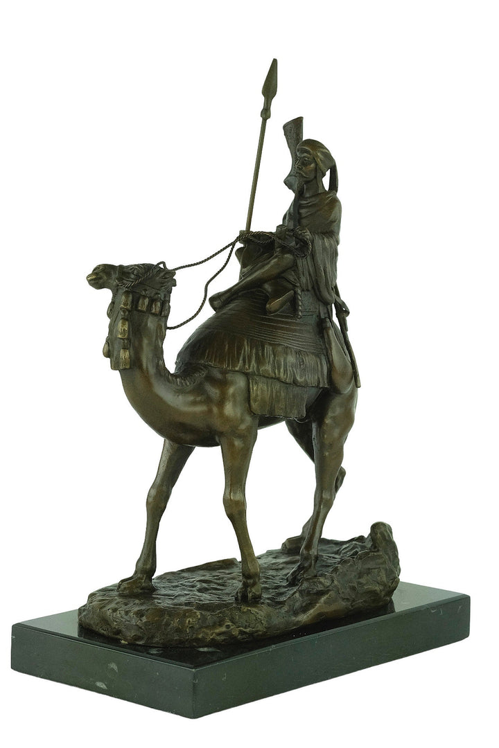 Bronze Dromedary with Soldier Sculpture Arabian Soldier Statue Agathon Leonard Bronze Art Nouveau Sculpture Arabian Art Statue Animal Art