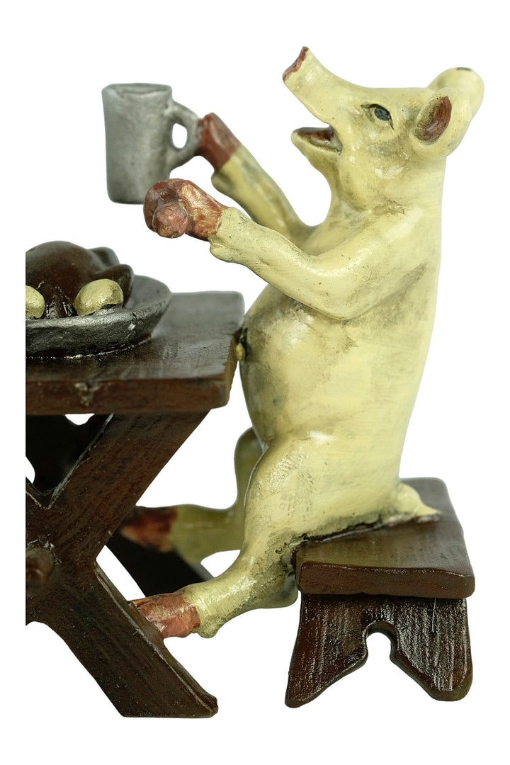 Bronze Pigs Figurine in Vienna Bronze Style by Franz Bergman Eating Pigs Sculpture Bronze Pigs Sculpture Pig Lovers Gift Pig Decoration Art