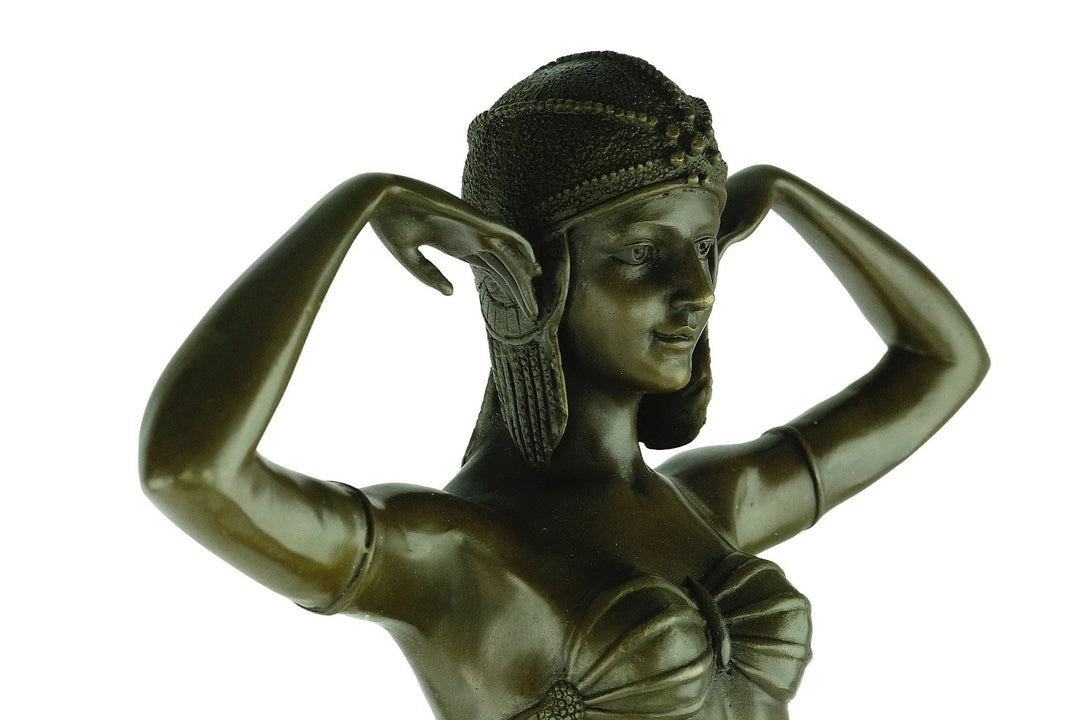 Bronze Dancer Sculpture in Art Deco Style Bronze Female Statue Scarab Dancer Bronze Chiparus Sculpture Art Deco Sculpture Female Art Statue