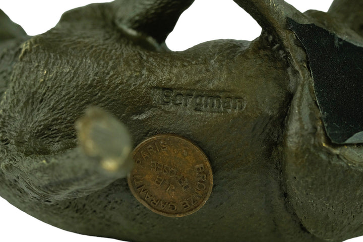 Bronze English Bulldog Sculpture Animal Art Figurine Sitting English Bulldog Sculpture Bergman Bronzes Viennese Bronze Dog Bulldog Gift