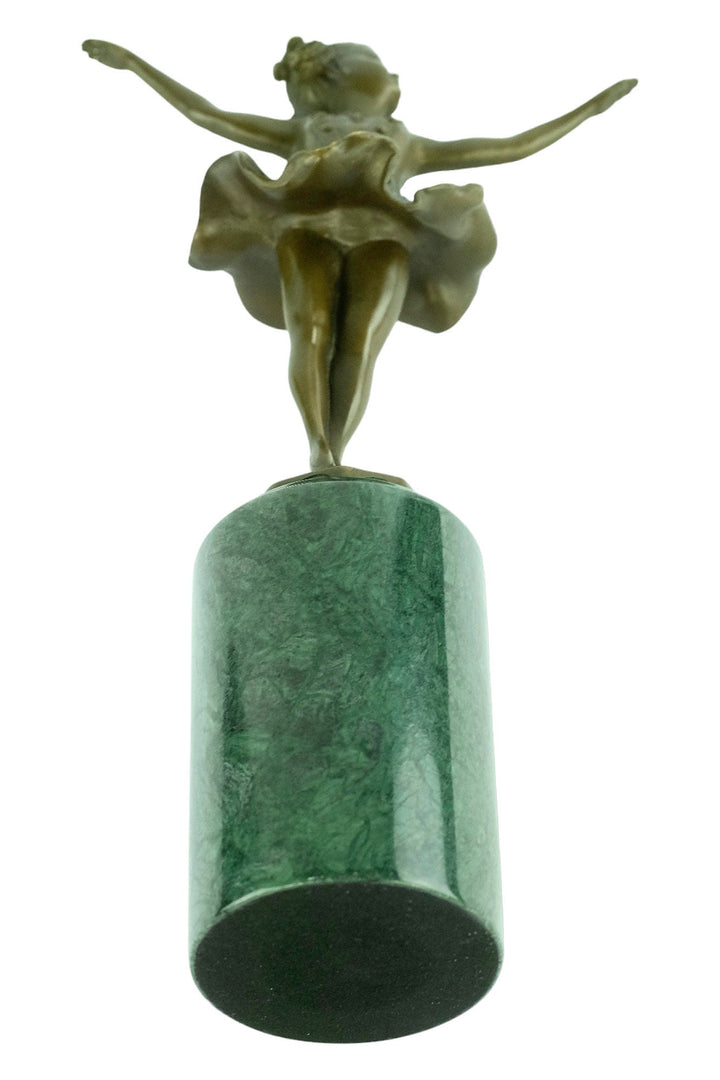 Bronze Ballerina Sculpture in Art Deco Style Ferdinand Preiss Young Ballerina Figurine Bronze Ballet Dancer Sculpture Art Deco Statue Dancer