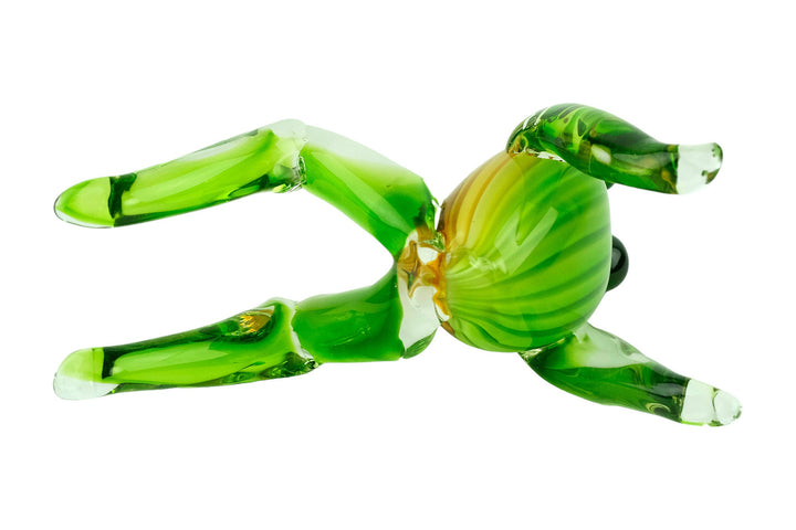 Glass Frog Sculpture in Murano Style Sitting Frog Figurine Frog Lovers Gift Design Frog Statue Glass Frog Statue Frog Decoration Frog Art