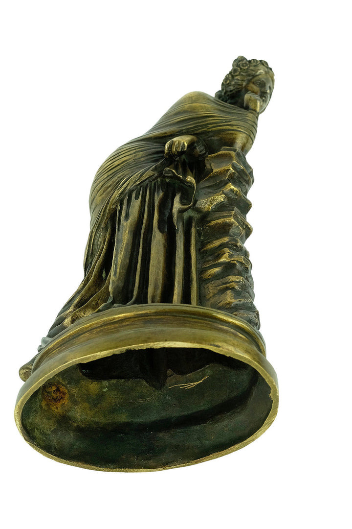 Antique Bronze Sculpture of Polyhymnia Daughter of Zeus Bronze Mythology Statue Antique French Sculpture Bronze Female Statue Mythology Art