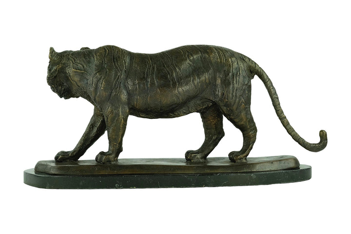 Large Bronze Tiger Sculpture Animal Art Statue Bronze Wildlife Sculpture Bronze Tiger Statue Tiger Decoration Tiger Art Hunting Decoration