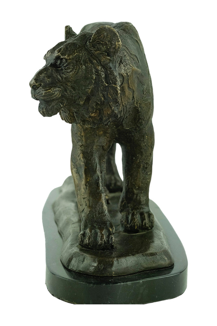 Large Bronze Tiger Sculpture Animal Art Statue Bronze Wildlife Sculpture Bronze Tiger Statue Tiger Decoration Tiger Art Hunting Decoration
