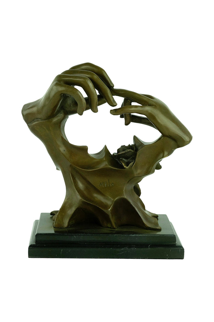 Bronze Wedding Sculpture of Putting on the Ring by Milo Bronze Wedding Gift Modern Sculpture Wedding Decoration Wedding Gift for Couples
