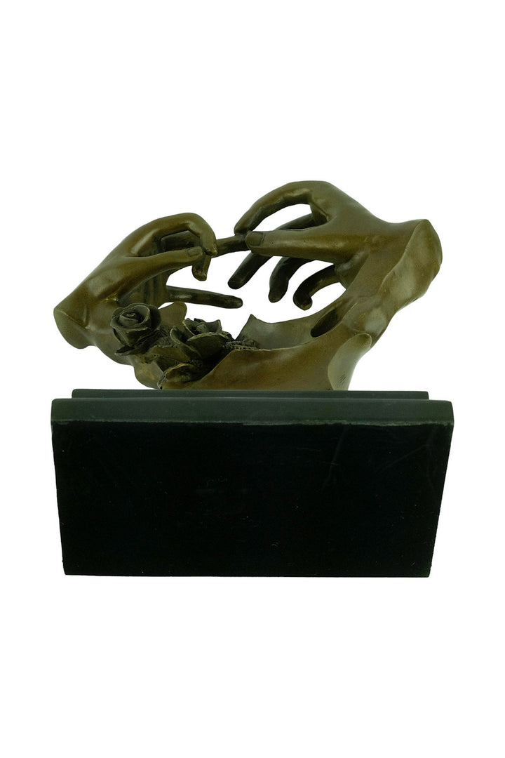 Bronze Wedding Sculpture of Putting on the Ring by Milo Bronze Wedding Gift Modern Sculpture Wedding Decoration Wedding Gift for Couples
