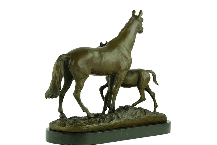 Bronze Horse and Foal Sculpture Mare and Foal Statue Animal Art Figurine Horse Lovers Gift Bronze Horse Sculpture Horse Figurine Art Statue