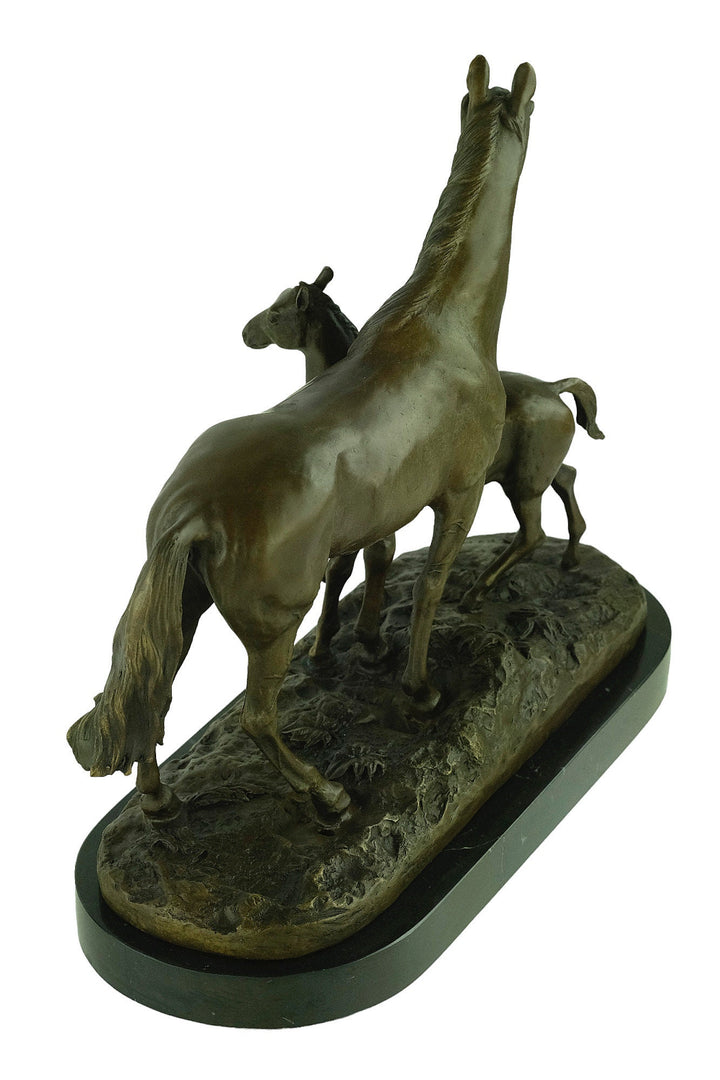 Bronze Horse and Foal Sculpture Mare and Foal Statue Animal Art Figurine Horse Lovers Gift Bronze Horse Sculpture Horse Figurine Art Statue