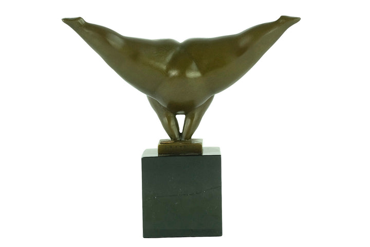 Modern Bonze Female Statue Voluptuous Woman Sculpture in Bronze Contemporary Art Statue Bronze Milo Sculpture Female Gymnast Figurine Art