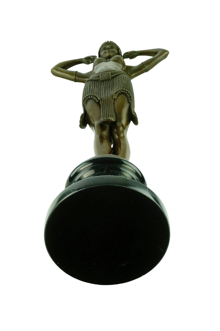 Bronze Dancer Sculpture in Art Deco Style Bronze Female Statue Scarab Dancer Bronze Chiparus Sculpture Art Deco Sculpture Female Art Statue