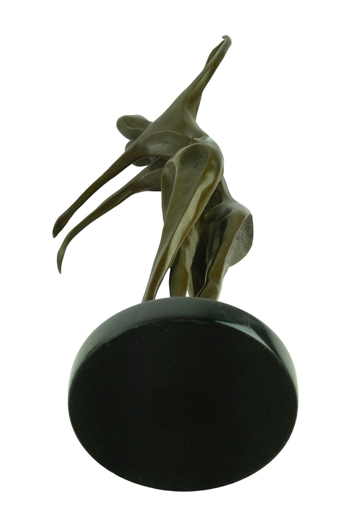 Bronze Dancing Couple Sculpture Modern Bronze Dancing Statue Abstract Bronze Sculpture Dancing Decoration Bronze Couple Sculpture Dance Gift