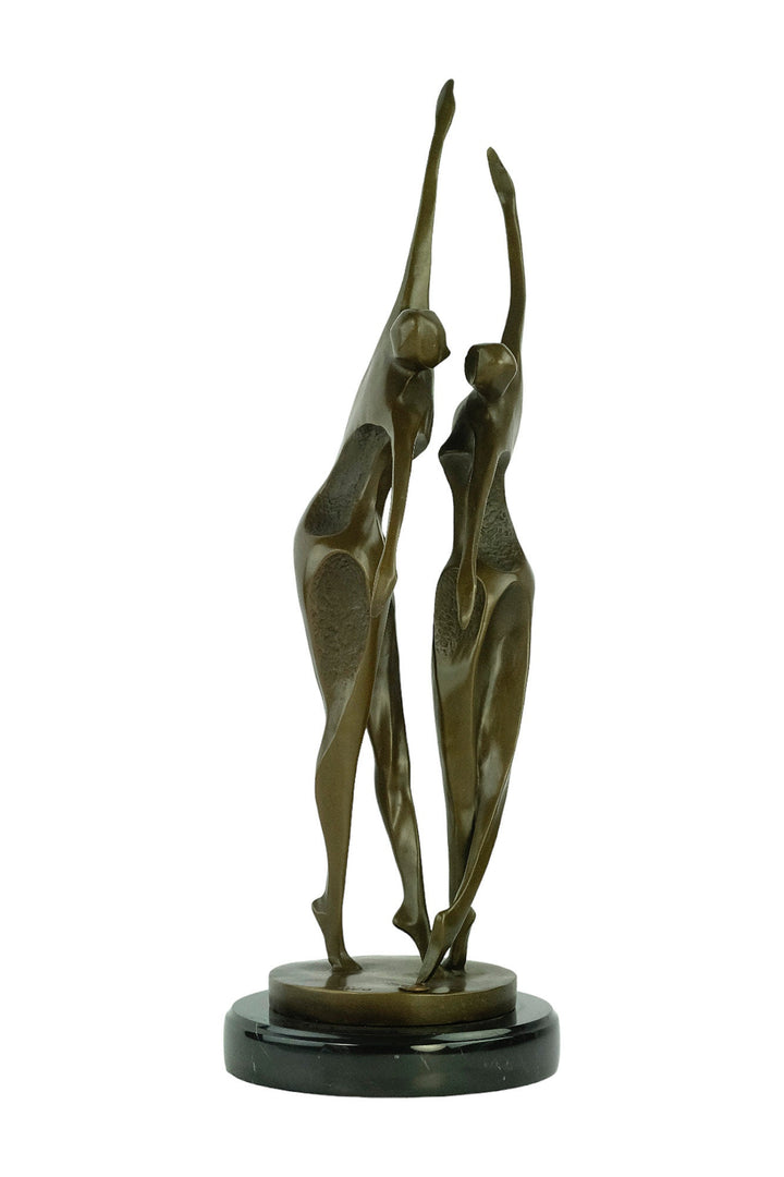 Bronze Dancing Couple Sculpture Modern Bronze Dancing Statue Abstract Bronze Sculpture Dancing Decoration Bronze Couple Sculpture Dance Gift