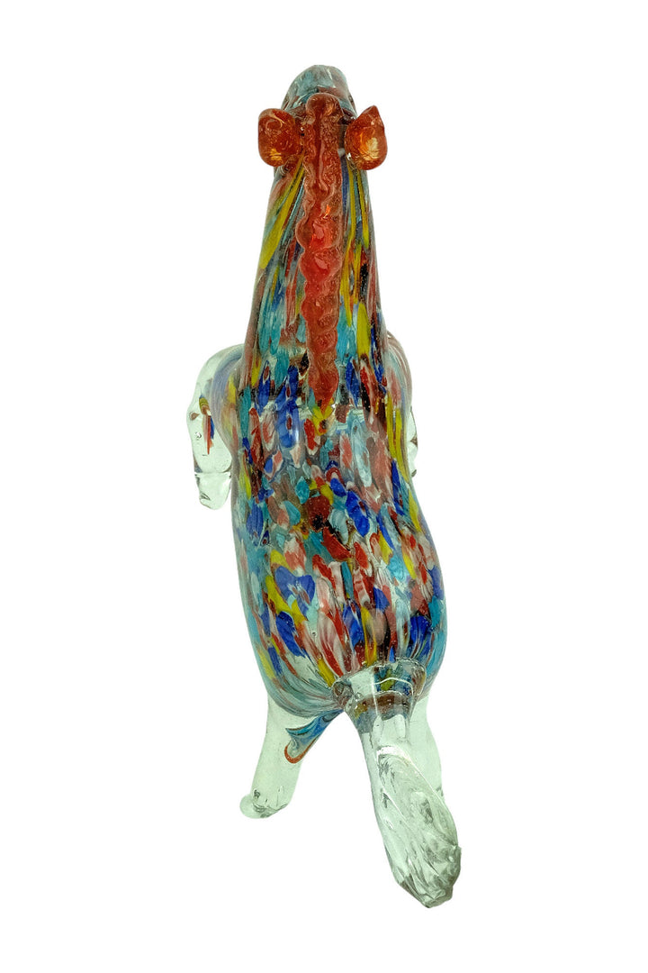 Glass Sculpture of a Rearing Horse in Murano Style Animal Art Figurine Horse Lovers Gift Italian Design Sculpture Horse Statue Horse Art