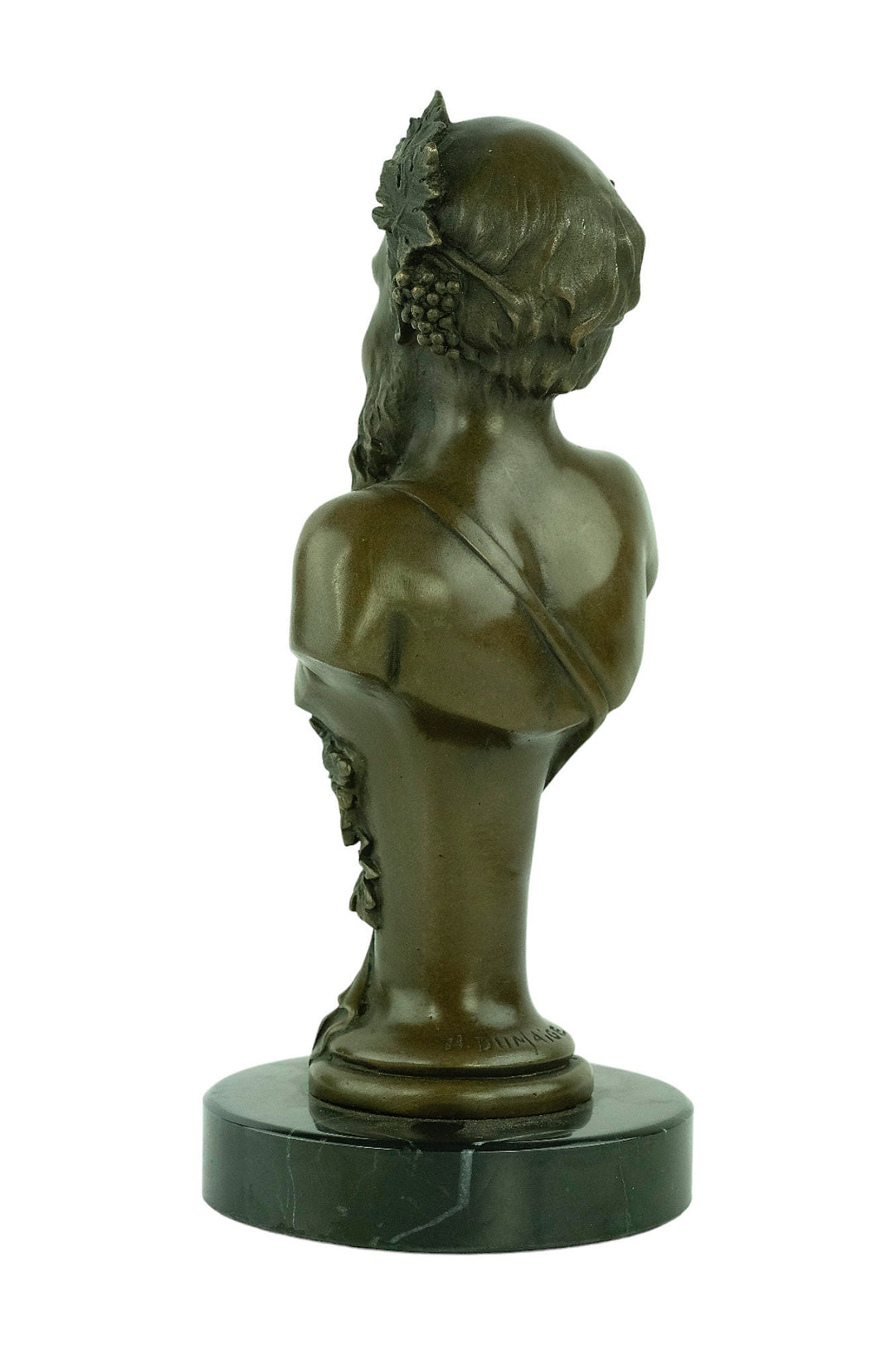 Bronze Bust of Bacchus the God of Wine Bronze Bacchus Sculpture Wine Lovers Gift Bronze Mythology Statue God of Wine Sculpture Wine Gift