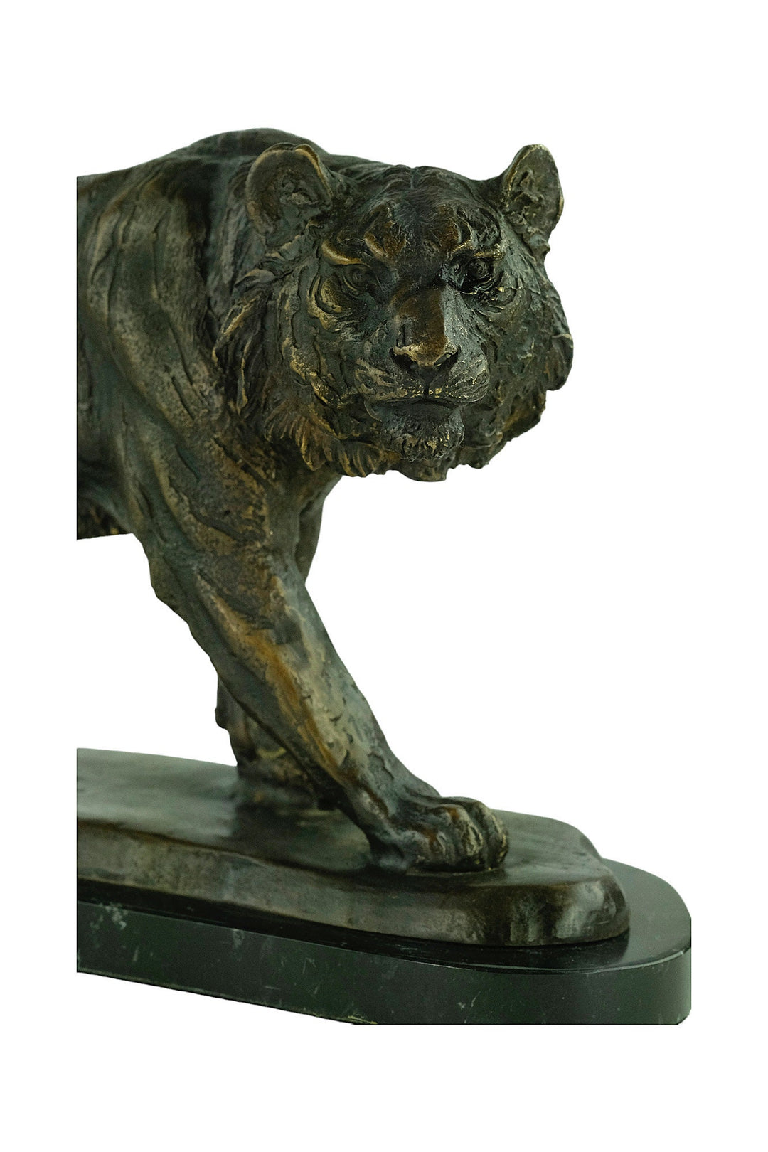 Large Bronze Tiger Sculpture Animal Art Statue Bronze Wildlife Sculpture Bronze Tiger Statue Tiger Decoration Tiger Art Hunting Decoration